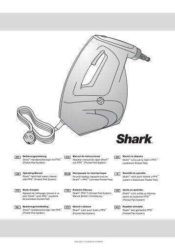 Dirt Devil Shark Handdampfreiniger - Bedieungsanleitung Dirt Devil Shark Handdampfreiniger M343