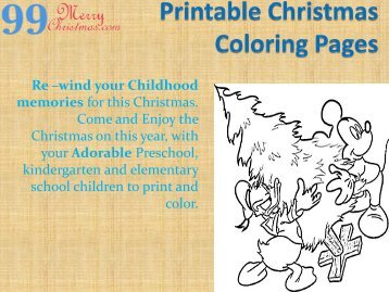 christmas coloring sheets