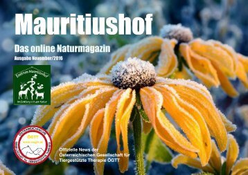 Mauritiushof Natur Magazin November 2016