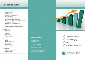 Image Flyer - Hartung-Finanzcheck