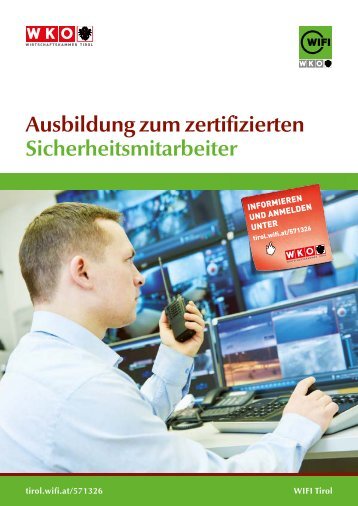 Ausbildung zum zertifizierten Sicherheitsmitarbeiter LG-Profil