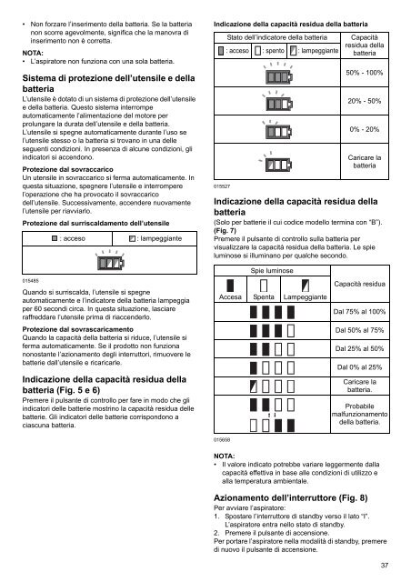 Makita ASPIRATORE AC/DC 8L 18Vx2 - DVC860LZ - Manuale Istruzioni