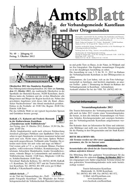 Vereinsnachrichten - Fischer Druck + Verlag