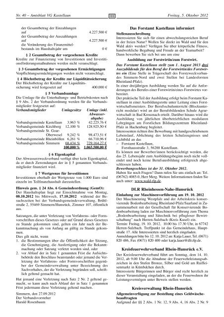 Vereinsnachrichten - Fischer Druck + Verlag
