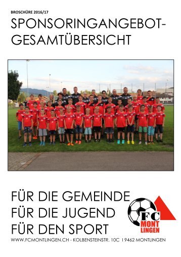 Sponsoringangebot FC Montlingen