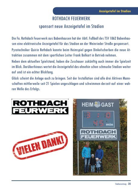 20161119 Stadionzeitung TSV Babenhausen - 1. FC Sonthofen