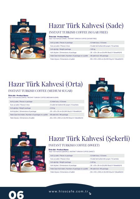 Hiss Ürün Kataloğu