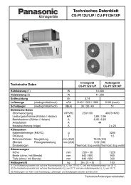 Technisches Datenblatt CS-P112U1JP / CU ... - Kälte Bast GmbH