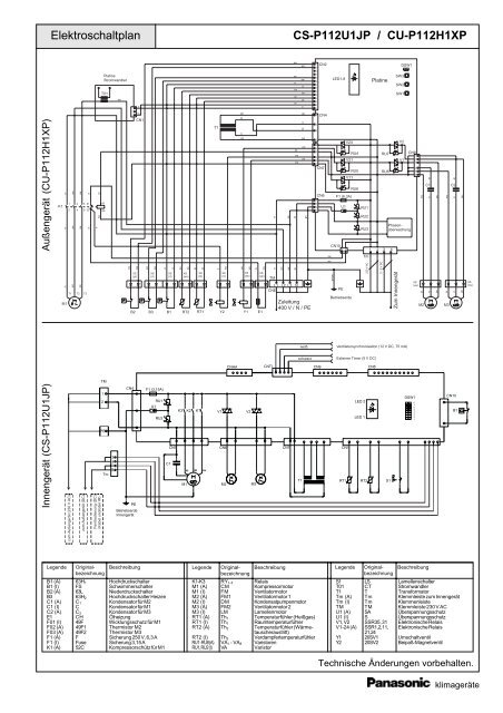 Technisches Datenblatt CS-P112U1JP / CU ... - Kälte Bast GmbH