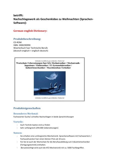 Uebersetzer: technische Woerter/ wissenschaftliche Inhalte/ wirtschaftliche  Begriffe (englisch Woerterbuch