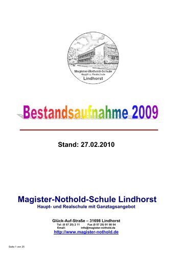 Stand - Magister-Nothold-Schule