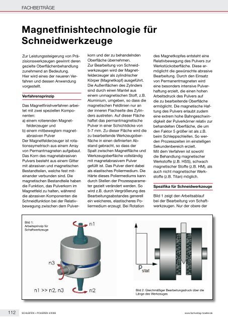 Magnetfinishtechnologie für Schneidwerkzeuge