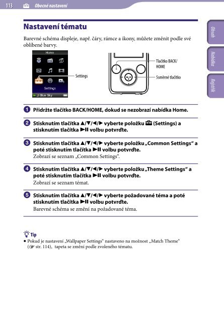Sony NWZ-S639F - NWZ-S639F Istruzioni per l'uso Ceco