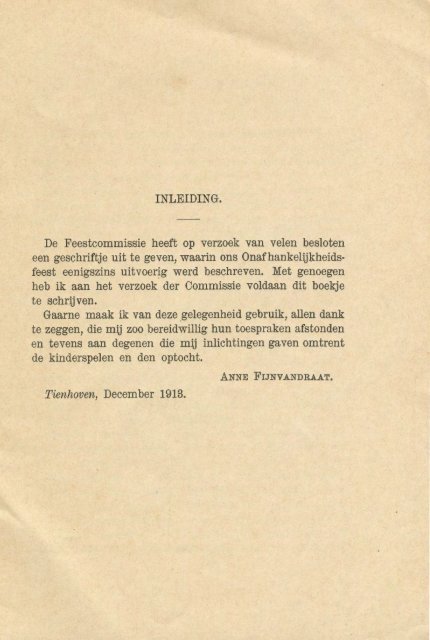 Onafhankelijkheidsfeesten Tienhoven, Oud-Maarsseveen en Breukeleveen op 9 en 10 september 1913