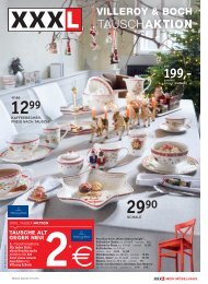 XXXLutz VILLEROY & BOCH TAUSCHAKTION bis 11.12.2016