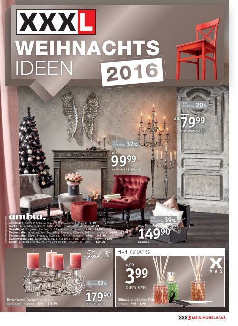 XXXLutz WEIHNACHTS IDEEN bis 20.11.2016