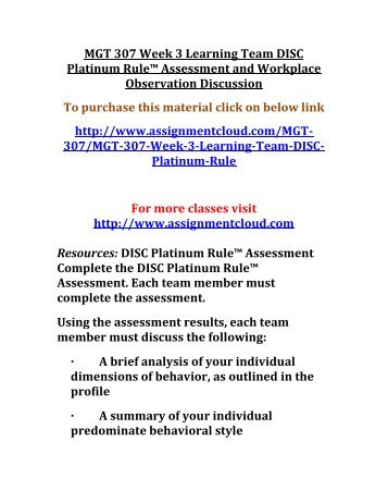 disc platinum rule assessment essay This week, i am excited to share how using the disc assessment i would bring the assessment questions for everybody and it just on a piece of paper and communications and collaborations, i call it the platinum rule. disc platinum rule assessment essay This week, i am excited to share how using the disc assessment i would bring the assessment questions for everybody and it just on a piece of paper and communications and collaborations, i call it the platinum rule.