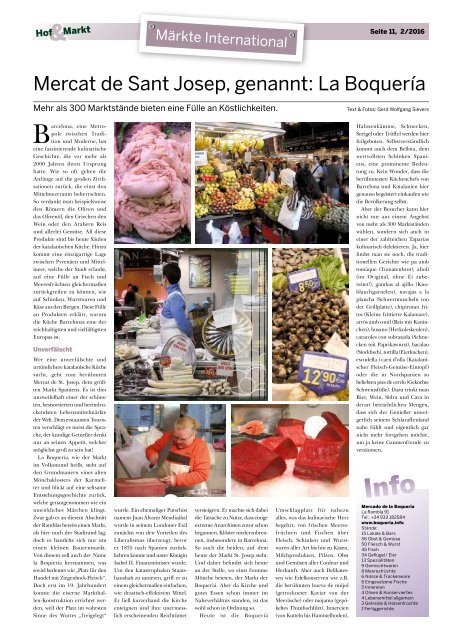 Hof & Markt | Fleisch& Markt 02/2016