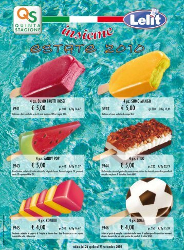 Food catalog Summer