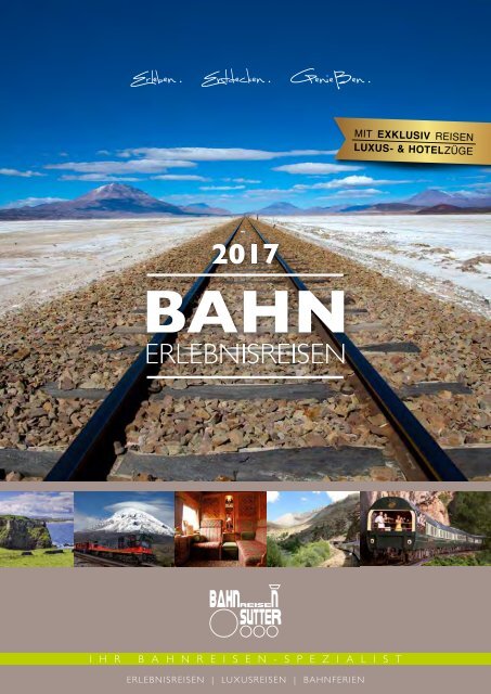 Bahnreisen Sutter Katalog 2017