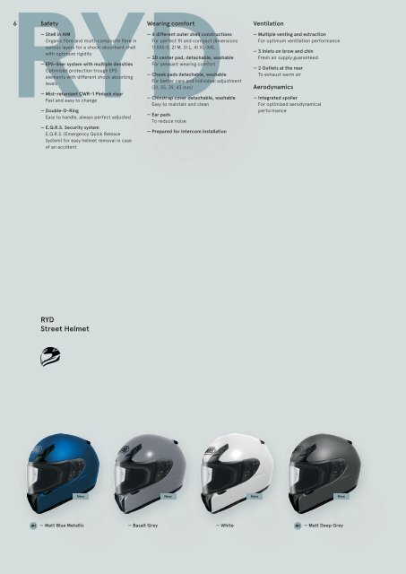 SHOEI CATALOG 2017