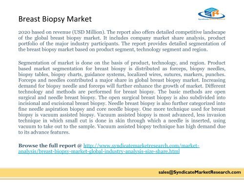 Breast Biopsy Market