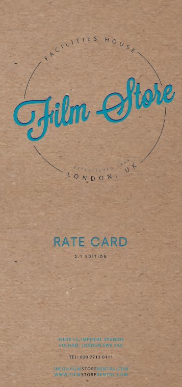 Film Store Rate Card 2.1