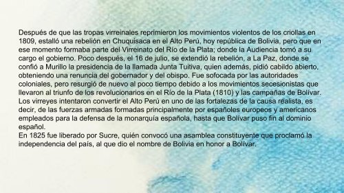 T.P. BOLIVIA.