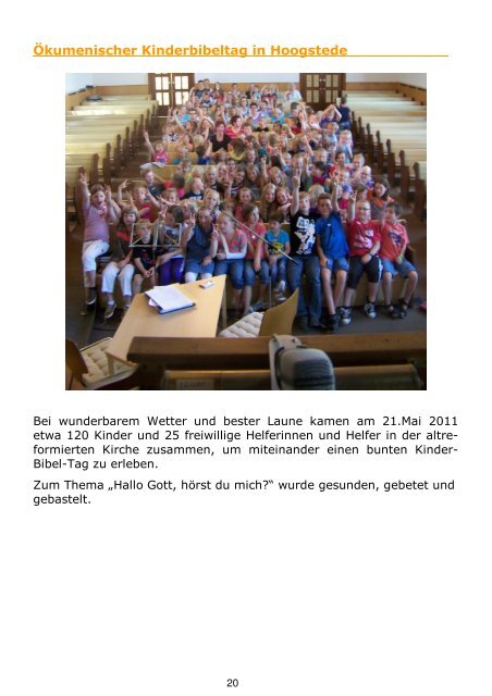 Weihnachtsbrief Pfarreiengemeinschaft Laar - St. Joseph Emlichheim