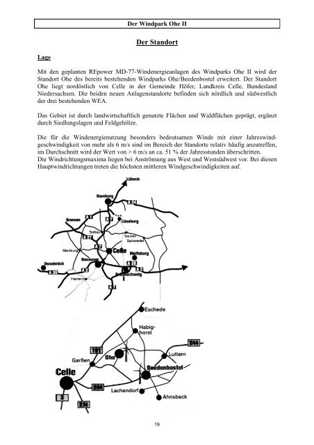 Beteiligungsangebot Windpark Ohe II