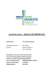 proCum Cert - QUALITÄTSBERICHT - proCum Cert GmbH