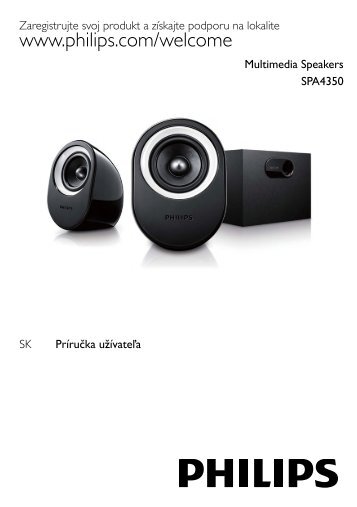 Philips Enceintes multimÃ©dias 2.1 - Mode dâemploi - SLK