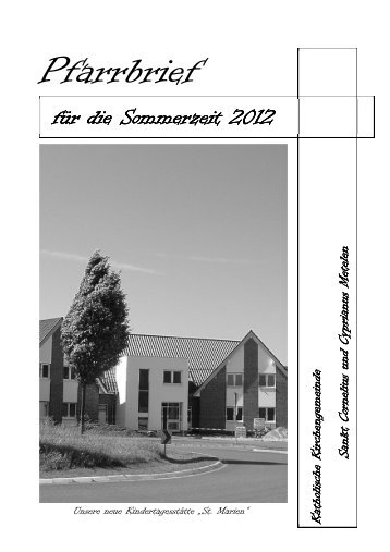Sommerpfarrbrief 2012 - Kath. Kirche Metelen