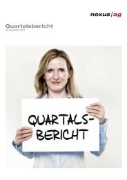 Quartalsbericht - Nexus AG