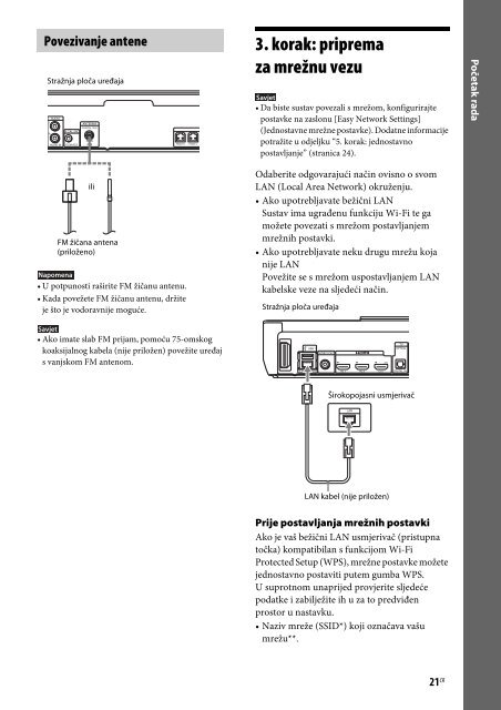 Sony BDV-N790W - BDV-N790W Istruzioni per l'uso Croato