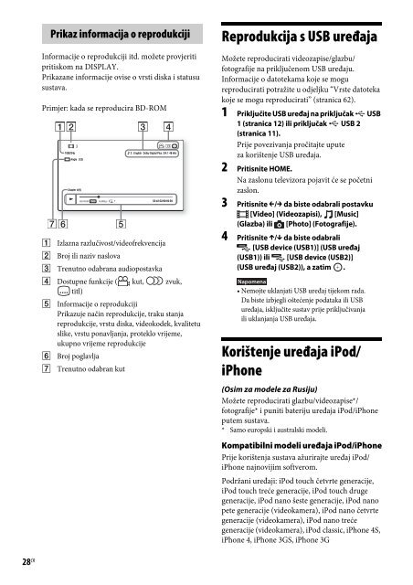 Sony BDV-N790W - BDV-N790W Istruzioni per l'uso Croato