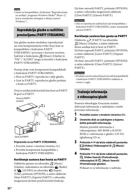 Sony BDV-N790W - BDV-N790W Istruzioni per l'uso Croato