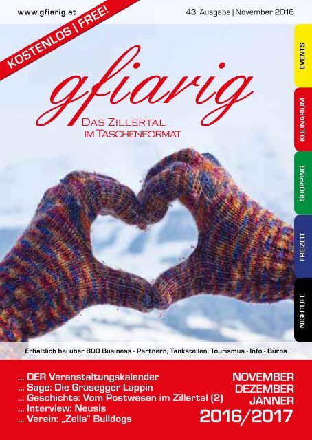  gfiarig Ausgabe43 November 2016 - Das Zillertal