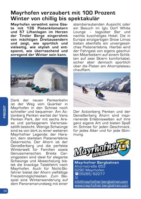  gfiarig Ausgabe43 November 2016 - Das Zillertal