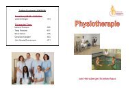 Physiotherapie (pdf, 153 KB) - Städtischen Krankenhaus Heinsberg