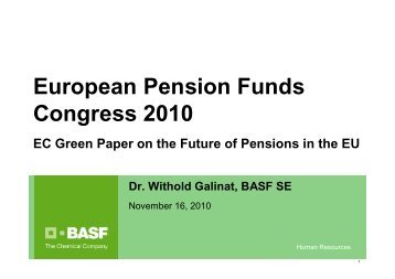 BASF pension funds