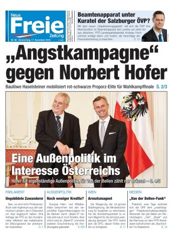 „Angstkampagne" gegen Norbert Hofer