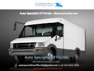 Auto Specialist Of Florida - Bizcommunity.com