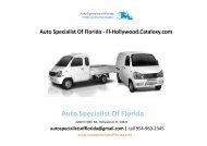 Auto Specialist Of Florida - Fl-Hollywood.Cataloxy.com