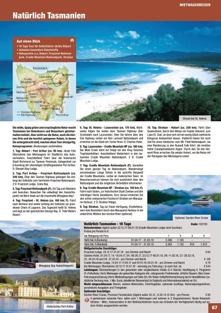 Reisekatalog Australien