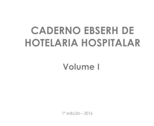 Caderno de Hotelaria - Modelo Geral