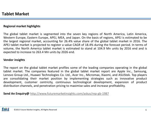 Tablet Market