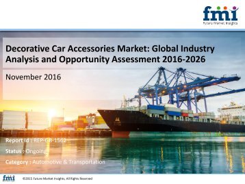 Decorative Car Accessories Market Revenue, Opportunity, Forecast and Value Chain 2016-2026