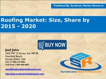 Global Roofing Market: Size by, 2015-2020