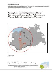 achsenkonzept.pdf - Regionaler Planungsverband Westmecklenburg